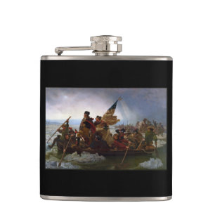 Flasques Crossing Delaware 1776 : Général George Washington