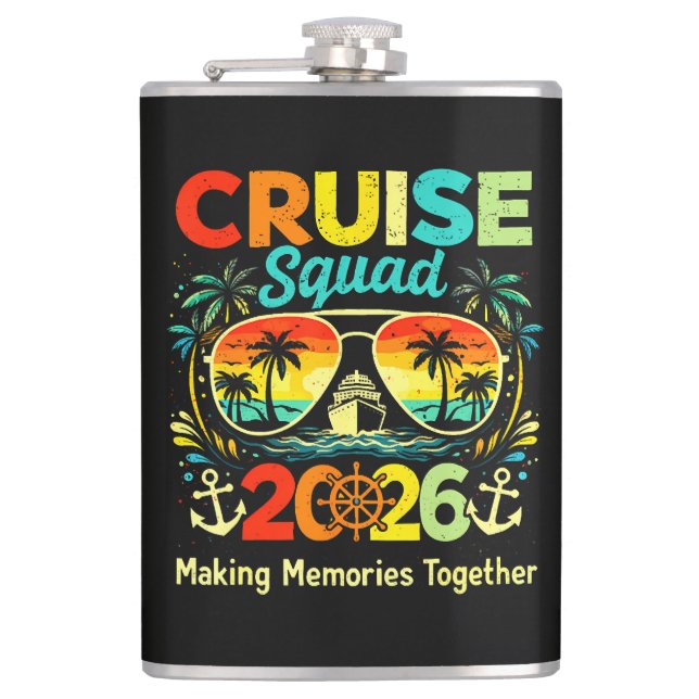 Flasques Cruise Squad 2026 Summer Vacation (Devant)