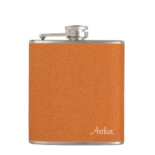 Flasques Cuir d'orange de Faux