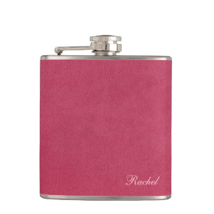 Flasques Cuir rose de Faux