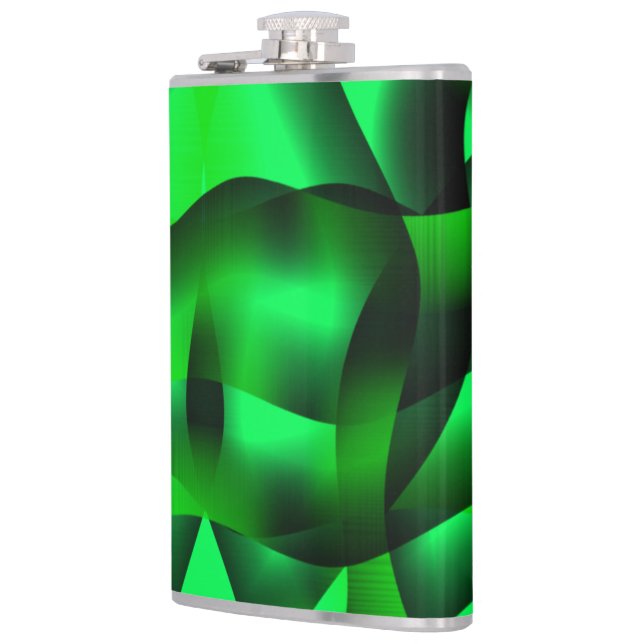 Flasques Curling vert citron vert et noir, avec ombre ? (Gauche)