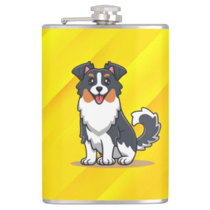 Flasques Cute Australian Shepherd-23145