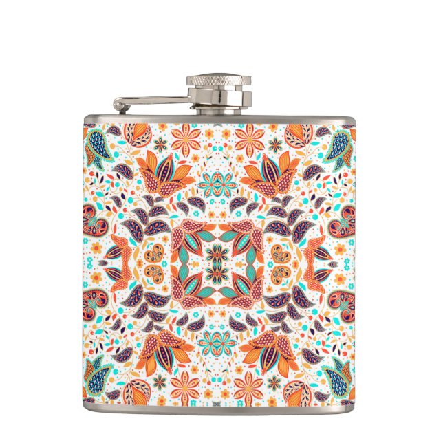 Flasques Cute colorful classic floral patterns (Devant)