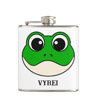 Flasques Cute grenouille souriante