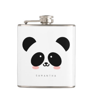 Flasques Cute Kawaii Panda  Ajouter votre nom