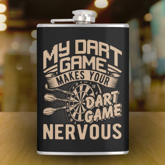 Flasques Dart Game Flex Vinyl Wrapped Flask 8 oz.