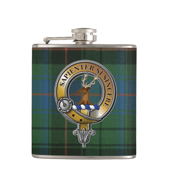 Flasques Davidson Tartan & Badge (Devant)