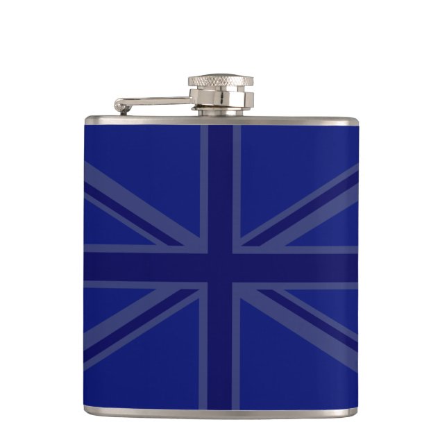 Flasques Décor Union Jack bleu NAvy (Devant)