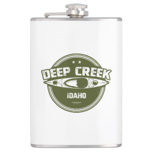 Flasques Deep Creek Wild Et Rivière Pittoresque Idaho Kayak