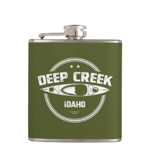 Flasques Deep Creek Wild Et Rivière Pittoresque Idaho Kayak