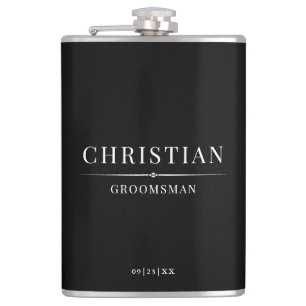 Flasques Design Moderne Groomsmen Cadeaux Simple Élégant