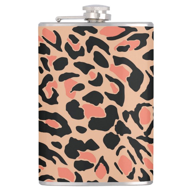 Flasques Design Motif Leopard vintage (Devant)