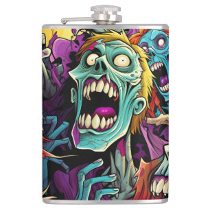 Flasques Dessin amusant Zombies