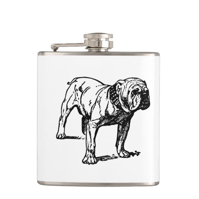 Flasques dessin de bulldog (Devant)