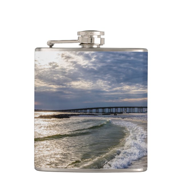 Flasques Destin Floride Soirée Waves Flask Flask (Devant)