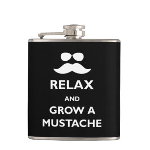 Flasques Détendez et élevez une moustache