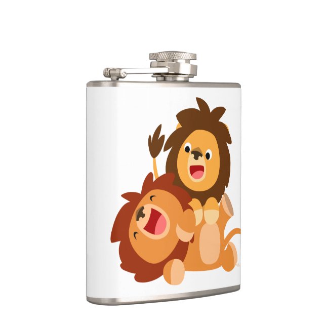 Flasques Deux Jolies Cartoon Lions Hip Flask (Droite)
