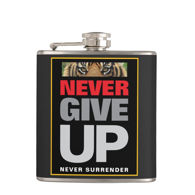 Flasques Devis d'accomplissement N'abandonnez jamais abando (Devant)