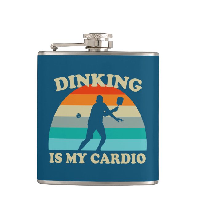 Flasques Dinking Est Mon Cardio Pickleball (Devant)