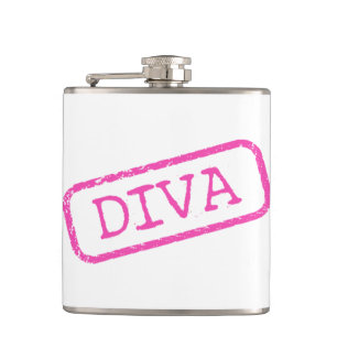 Flasques "Diva Stamped and Approuvé"