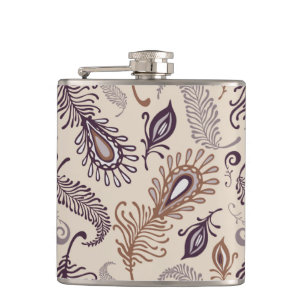 Flasques Divers motif de plume