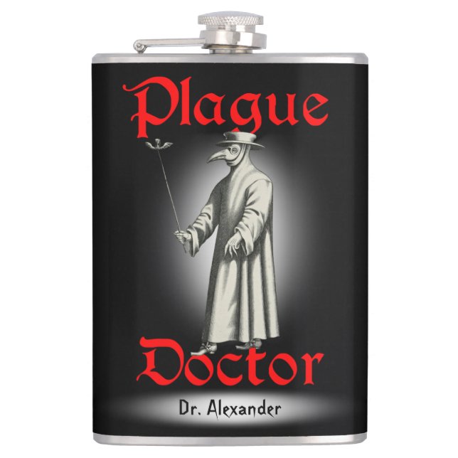 Flasques Docteur médico Bird Beak Costume de peste de Della (Devant)