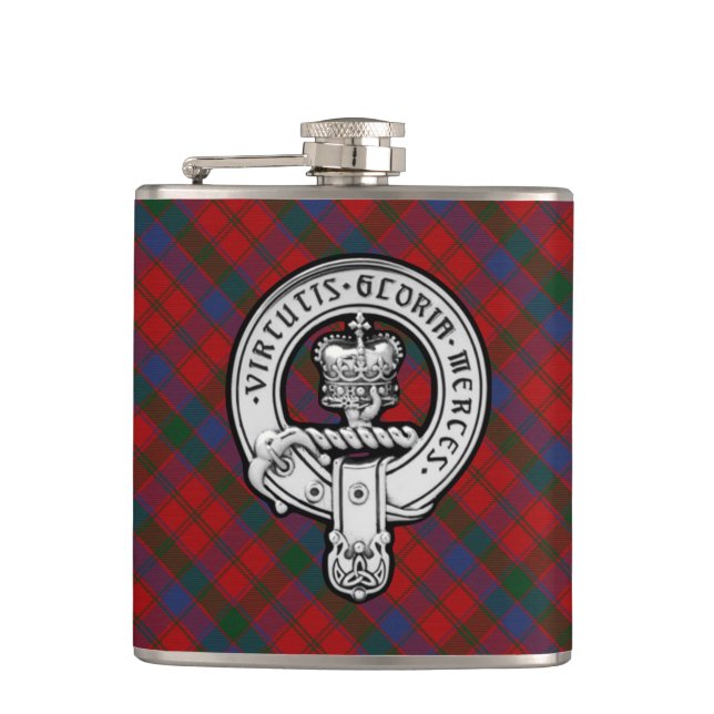 Flasques Donnachaidh (Robertson) Red tartan Crest (Devant)