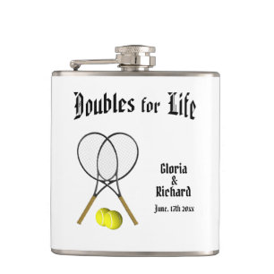 Flasques Doubles pour Mariage de Life Tennis