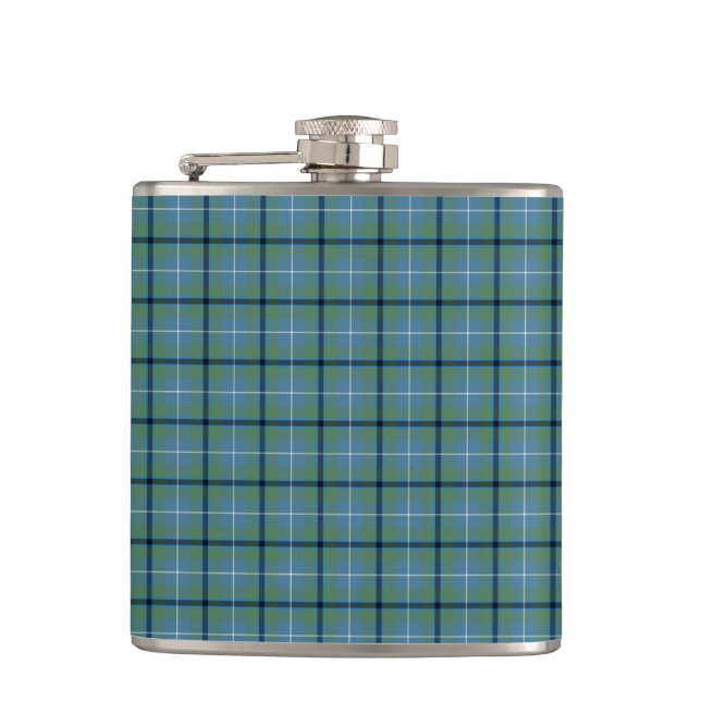 Flasques Douglas Clan Light Bleu et vert Tartan antique (Devant)