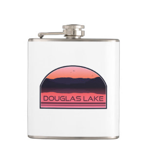 Flasques Douglas Lake Tennessee Red Sunrise
