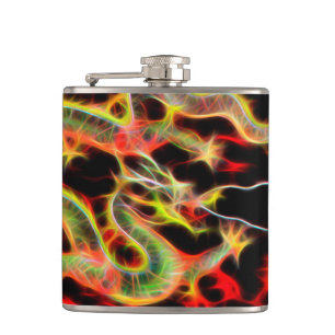 Flasques Dragon Fire décor sur Lucky Energy