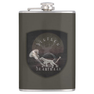 Flasques Drahthaar T-Shirt Trucker Chapeau Porte - clé café
