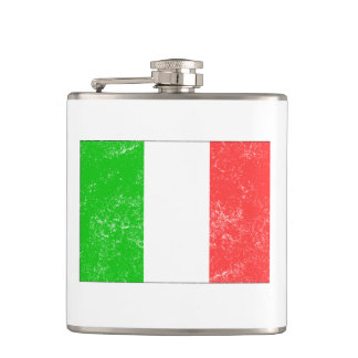 Flasques Drapeau affligé de l'Italie