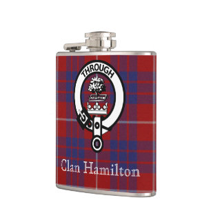 Flasques Drapeau Clan Hamilton Crest et Tartan