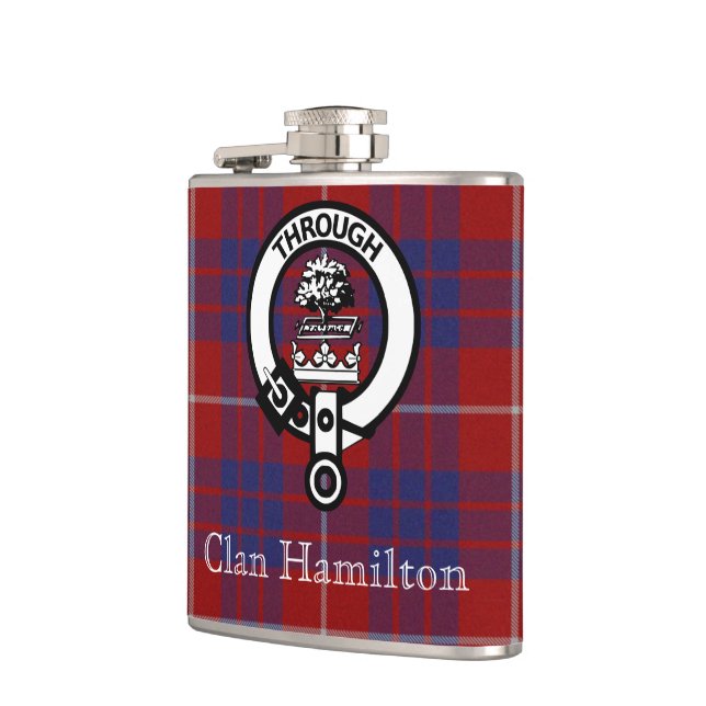 Flasques Drapeau Clan Hamilton Crest et Tartan (Gauche)