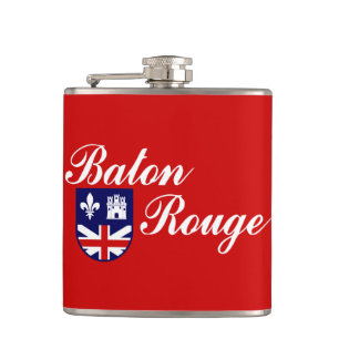 Flasques Drapeau de Baton Rouge, Louisiane Hip Flask
