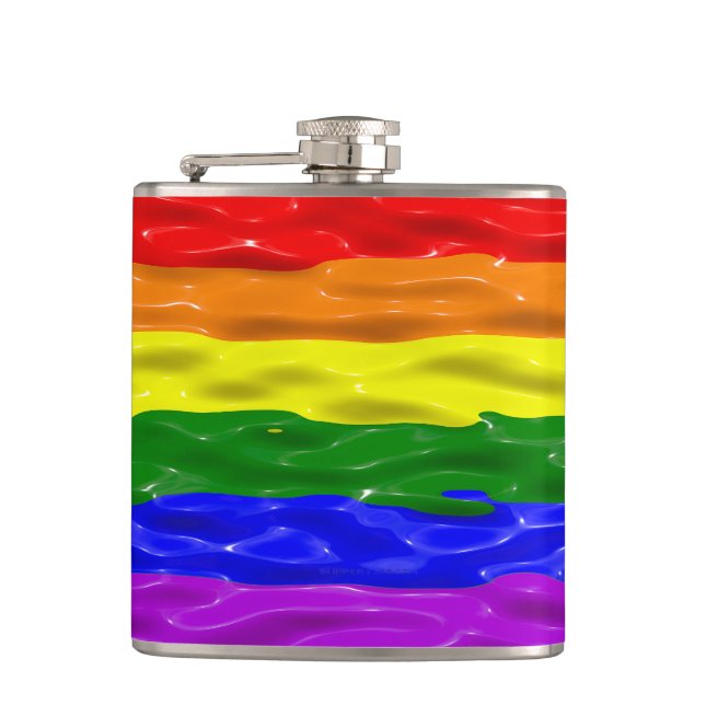 Flasques Drapeau de fierté de SlipperyJoe's vernis liquide  (Devant)