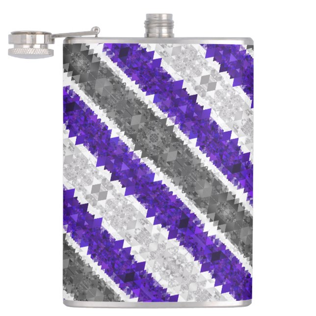 Flasques Drapeau de fierté Greygender Boho Géométrique Mod  (Ouvert)