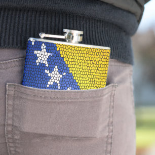 Flasques Drapeau de la Bosnie-Herzégovine Design patriotiqu