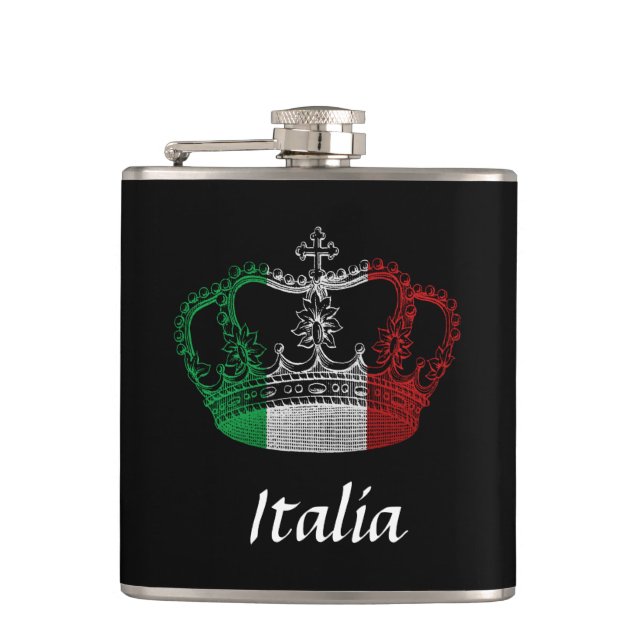 Flasques Drapeau de la Couronne italienne Flèche d'Italie (Devant)