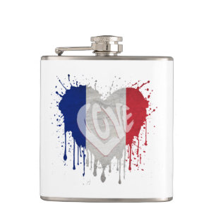 Flasques Drapeau de la France amour