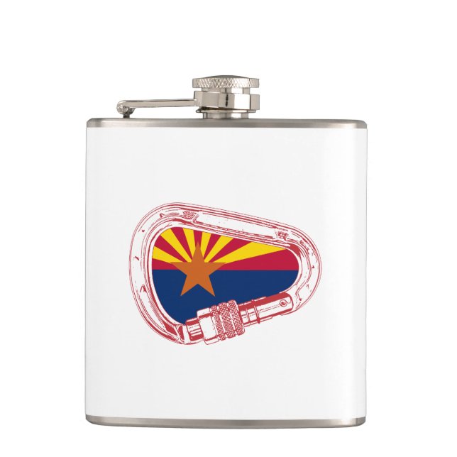 Flasques Drapeau de l'Arizona Escalade carabiner (Devant)