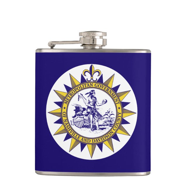 Flasques Drapeau de Nashville, Tennessee Flask (Devant)