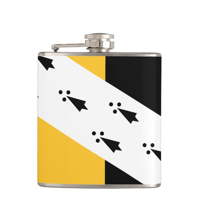 Flasques Drapeau de Norfolk Hip Flask (Devant)