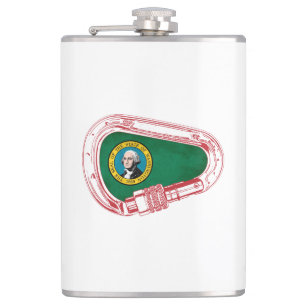 Flasques Drapeau de Washington Carabiner Escalade