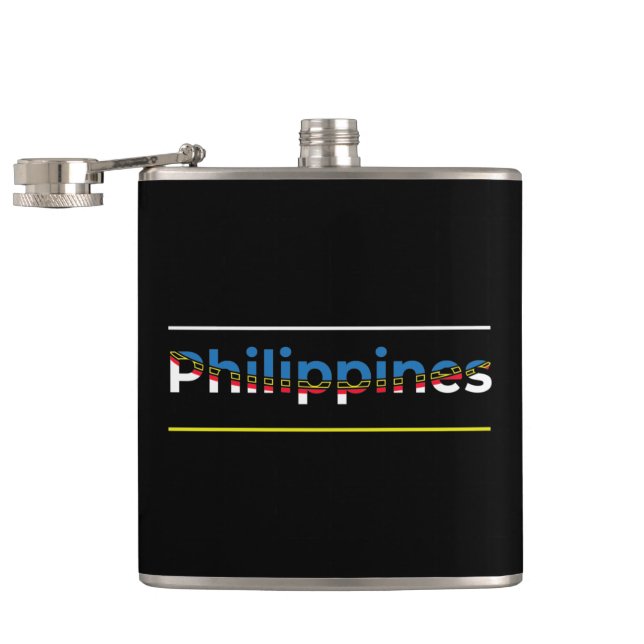 Flasques Drapeau des Philippines - Lettres Patriotique Cuto (Ouvert)