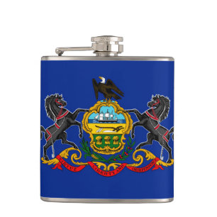 Flasques Drapeau d'État de Pennsylvanie