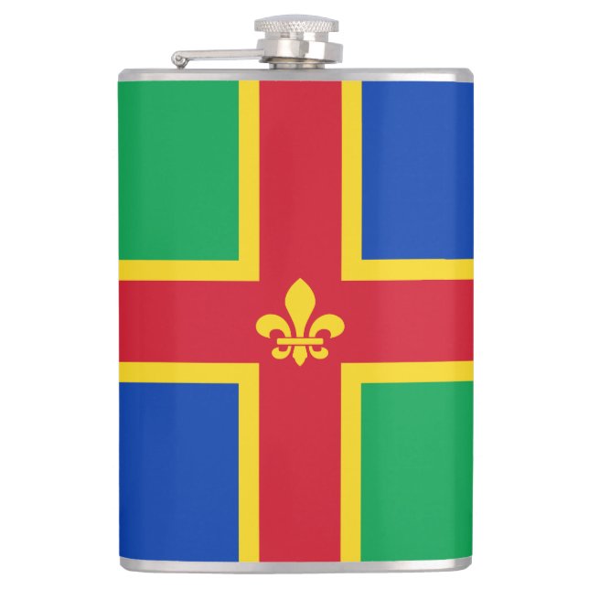 Flasques Drapeau du Lincolnshire (Devant)