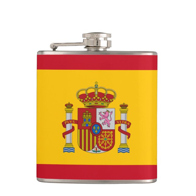 Flasques Drapeau espagnol au coeur rouge - España/fans spor (Devant)