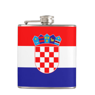 Flasques Drapeau et coeur croate, voyage Croatie/fans sport